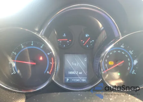 2011 Chevrolet Cruze Lt from USA, damaged, VIN 1G1PF5S92B7308621